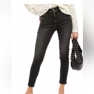 Free People Montana Milkyway Black Stretch Skinny Jeans